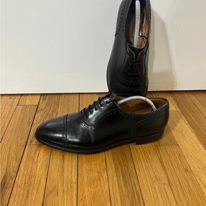 John Lobb SEYMOUR Black Leather Cap toe Oxford Dress Shoes Lace Ups UK 9 US 10